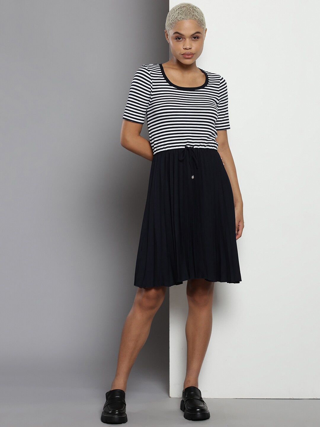 

Tommy Hilfiger Striped A-Line Dress, Navy blue