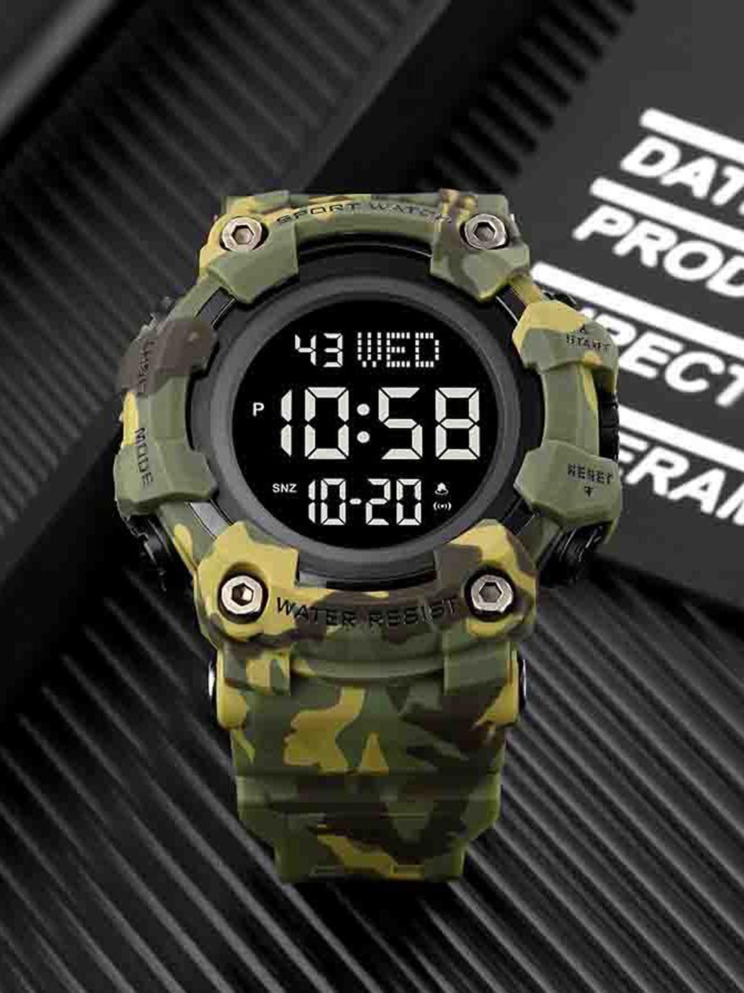 

V2A Men Multi Function Digital Watch V2A-1968-Camo-Green