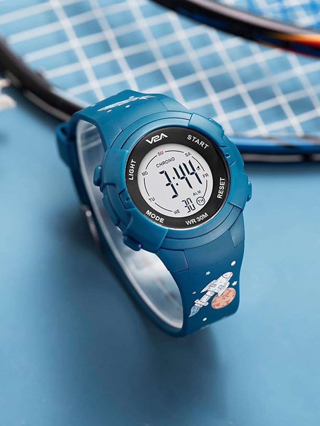 

V2A Kids Patterned Dial & Bracelet Style Straps Analogue Watch DK8225P-Planet-Green, Blue