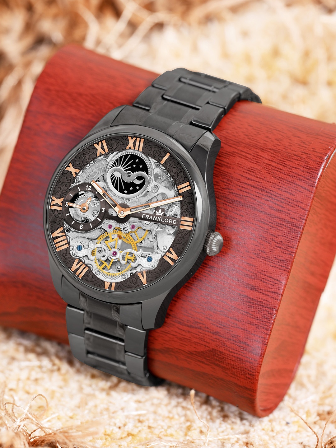 

Franklord ALEXANDER Men Skeleton Dial Automatic Analogue Watch F-115 GRG 21, Grey