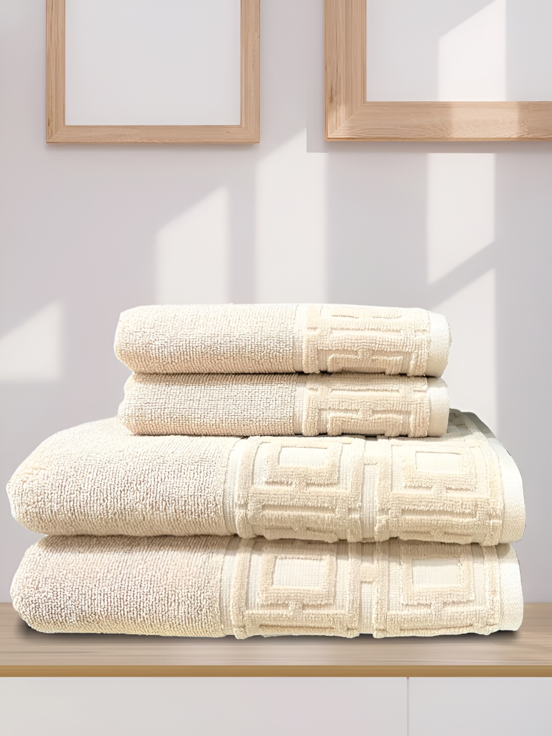 

SENSES Beige 4 Piece Cotton 550 GSM Towel Set