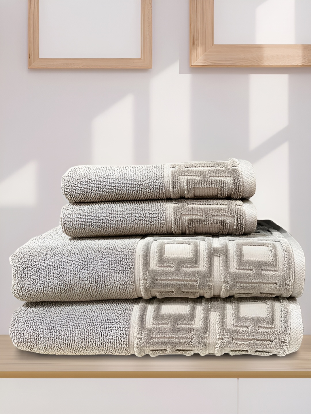 

SENSES Grey 4 Piece Cotton 550 GSM Towel Set