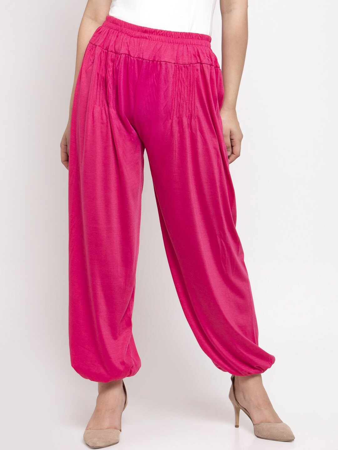 

Jinfo Women Mid Rise Loose-Fit Salwar, Pink