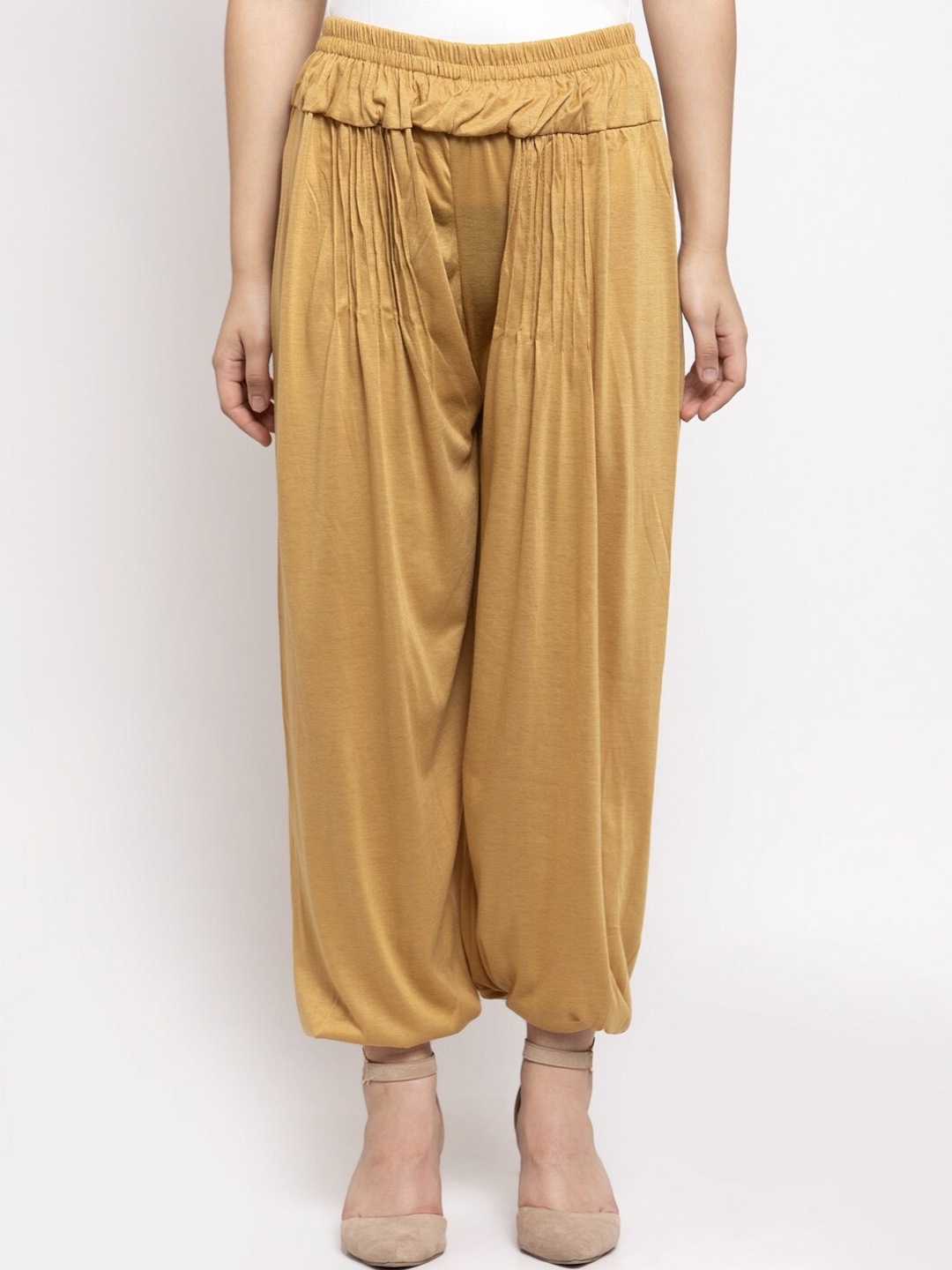 

Jinfo Women Loose-Fit Harem Pants, Brown