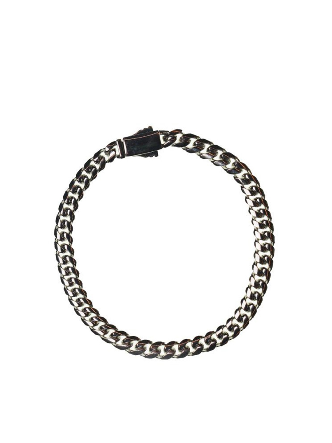 

Drip Project Men White Gold-Plated Link Bracelet
