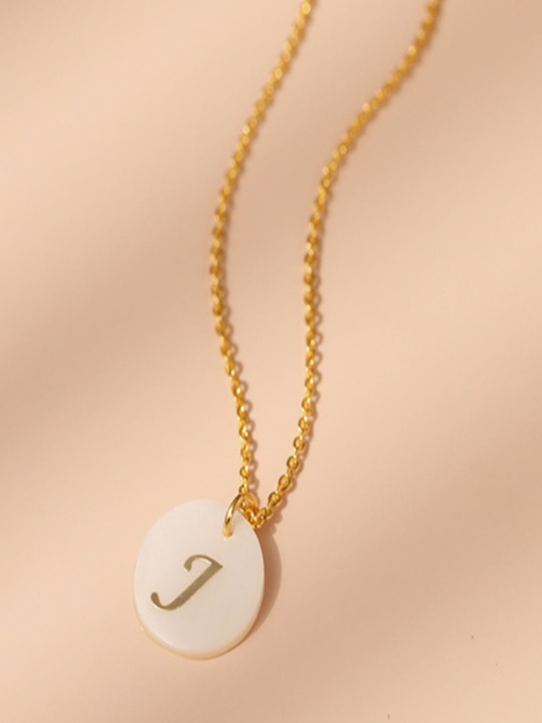 

AQUASTREET 18K Gold-Plated Waterproof Antitarnish Letter J Initial Pendant Necklace