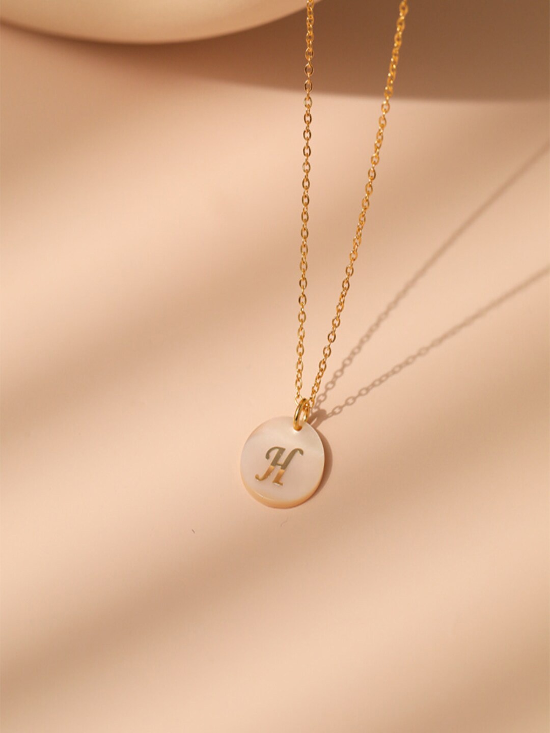 

AQUASTREET Gold-Plated Circular Pendants with Chains