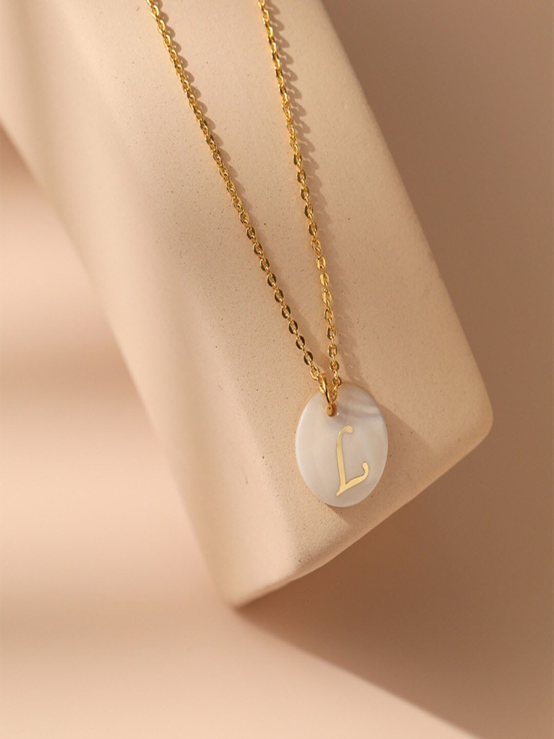 

AQUASTREET Gold-Plated Circular Pendants with Chains