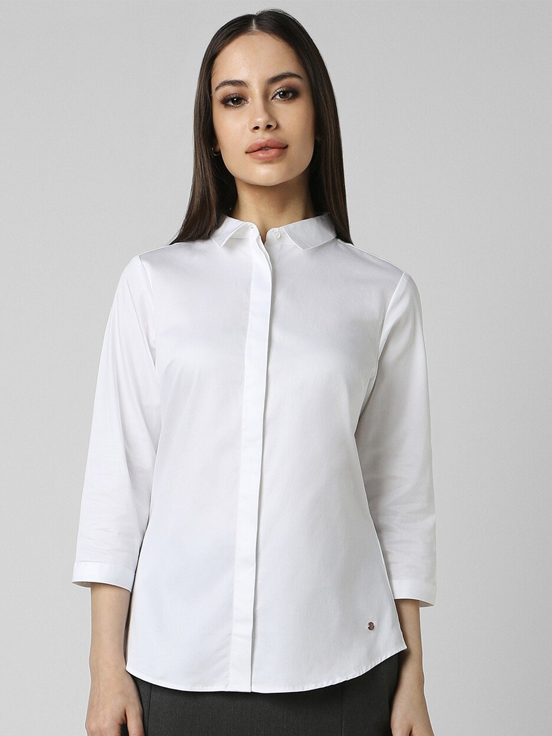 

Van Heusen Woman Spread Collar Formal Shirt, White