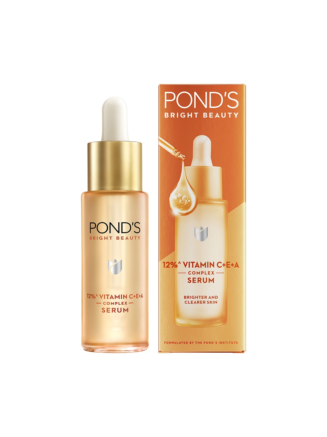 

Ponds Bright Beauty 12% Vitamin C+E+A Complex Face Serum For Brighter & Clearer Skin- 28ml, Orange