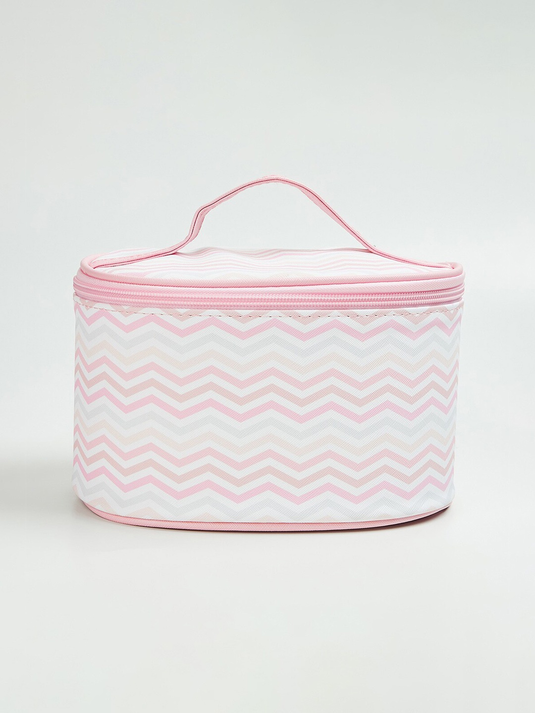 

Ginger by Lifestyle Striped Travel Kit, Pink