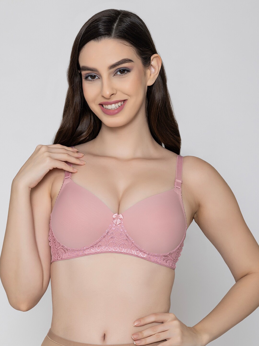 

B'ZAR Full Coverage Lightly Padded T-shirt Bra With All Day Comfort, Rose