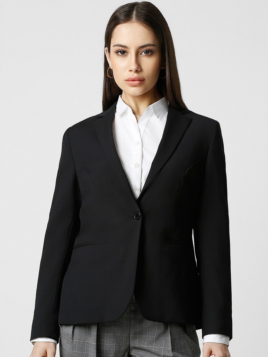 

Van Heusen Woman Single Breasted Formal Blazer, Black