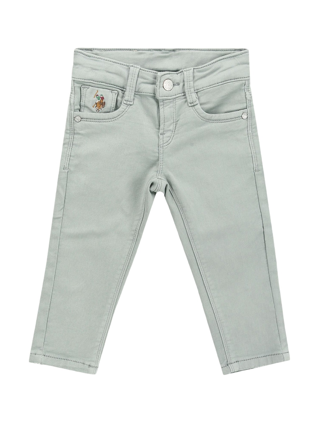 

U.S. Polo Assn. Kids Boys Classic Slim Fit Stretchable Jeans, Green