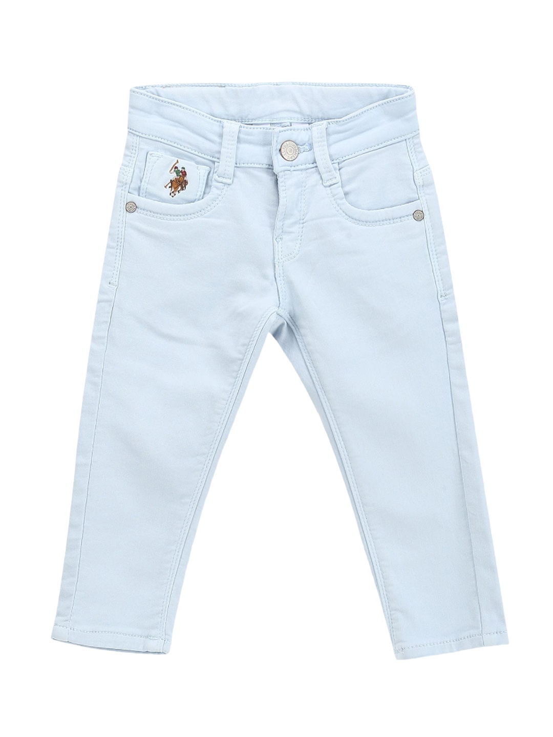 

U.S. Polo Assn. Kids Boys Classic Slim Fit Clean Look Stretchable Jeans, Blue