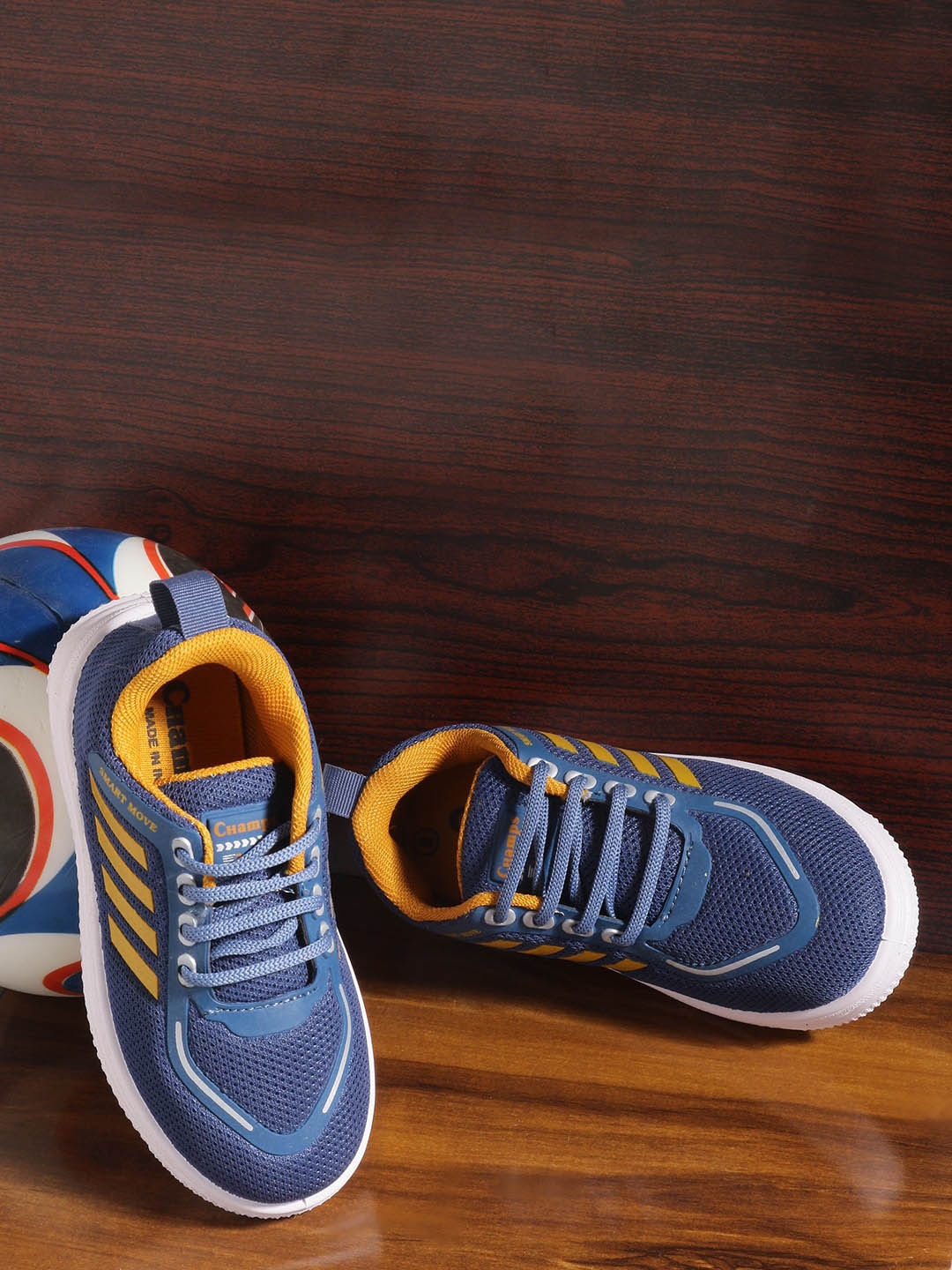 

Champs Boys Textured Lightweight Mesh Sneakers, Blue