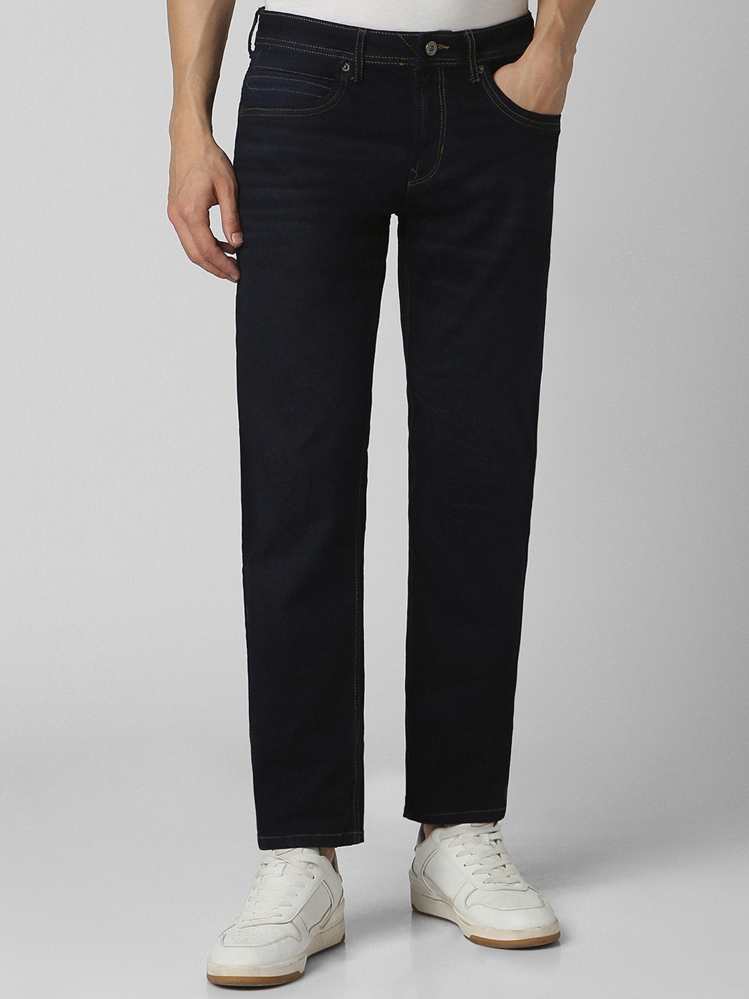 

Peter England Casuals Men Mid Rise Jeans, Navy blue