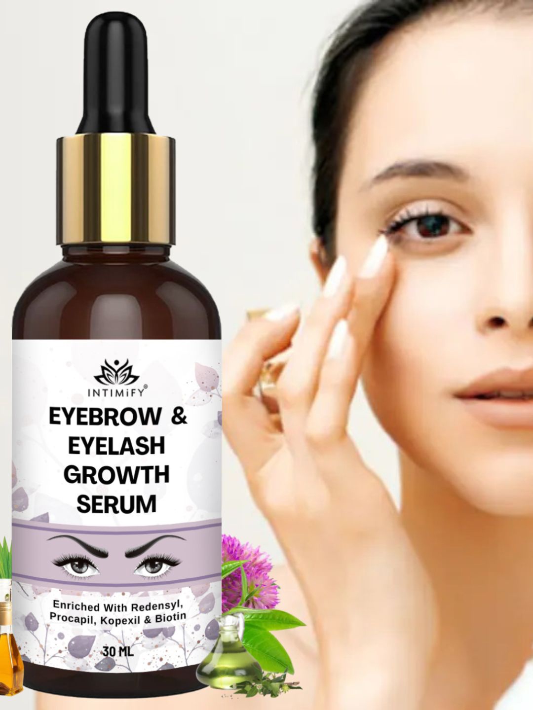 

INTIMIFY Eyebrow & Eyelash Growth Serum - 30ml, Transparent