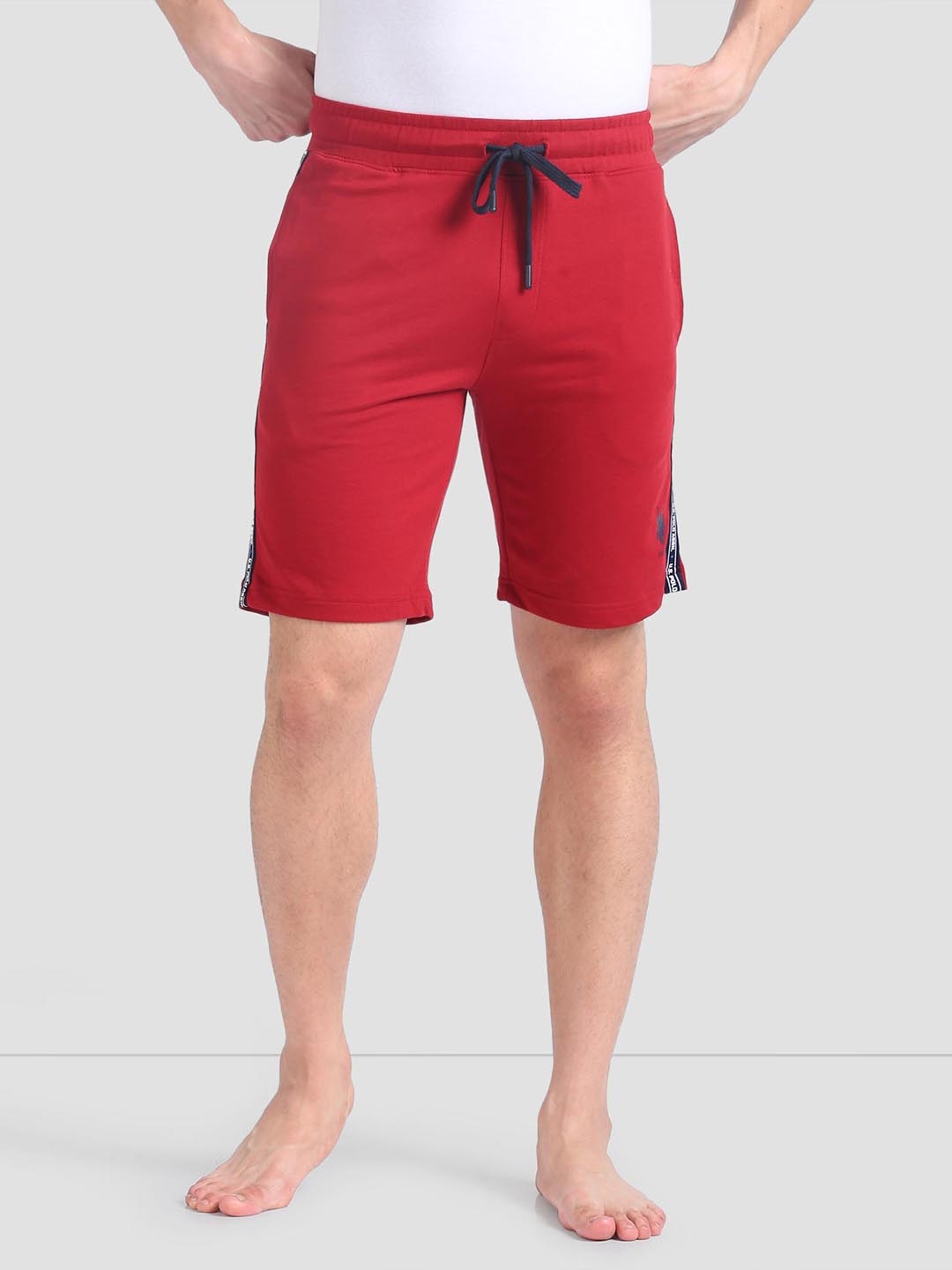 

U.S. Polo Assn. Men Mid-Rise Quick Moisture Absorbance Shorts, Red
