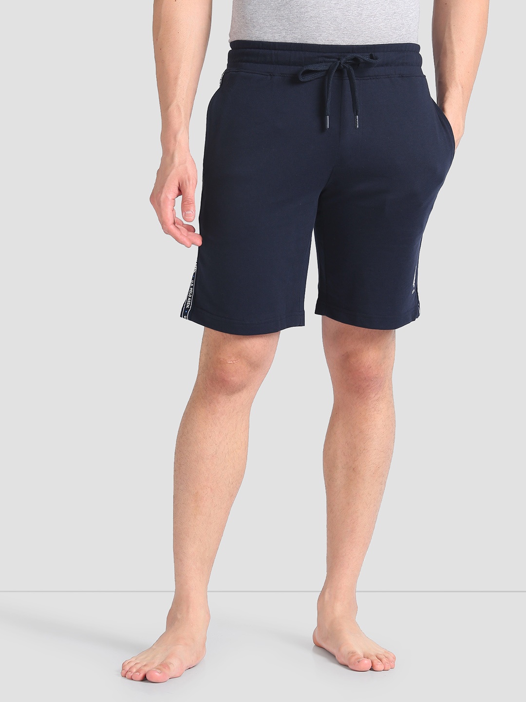 

U.S. Polo Assn. Men Mid-Rise Quick Moisture Absorbance Shorts, Navy blue