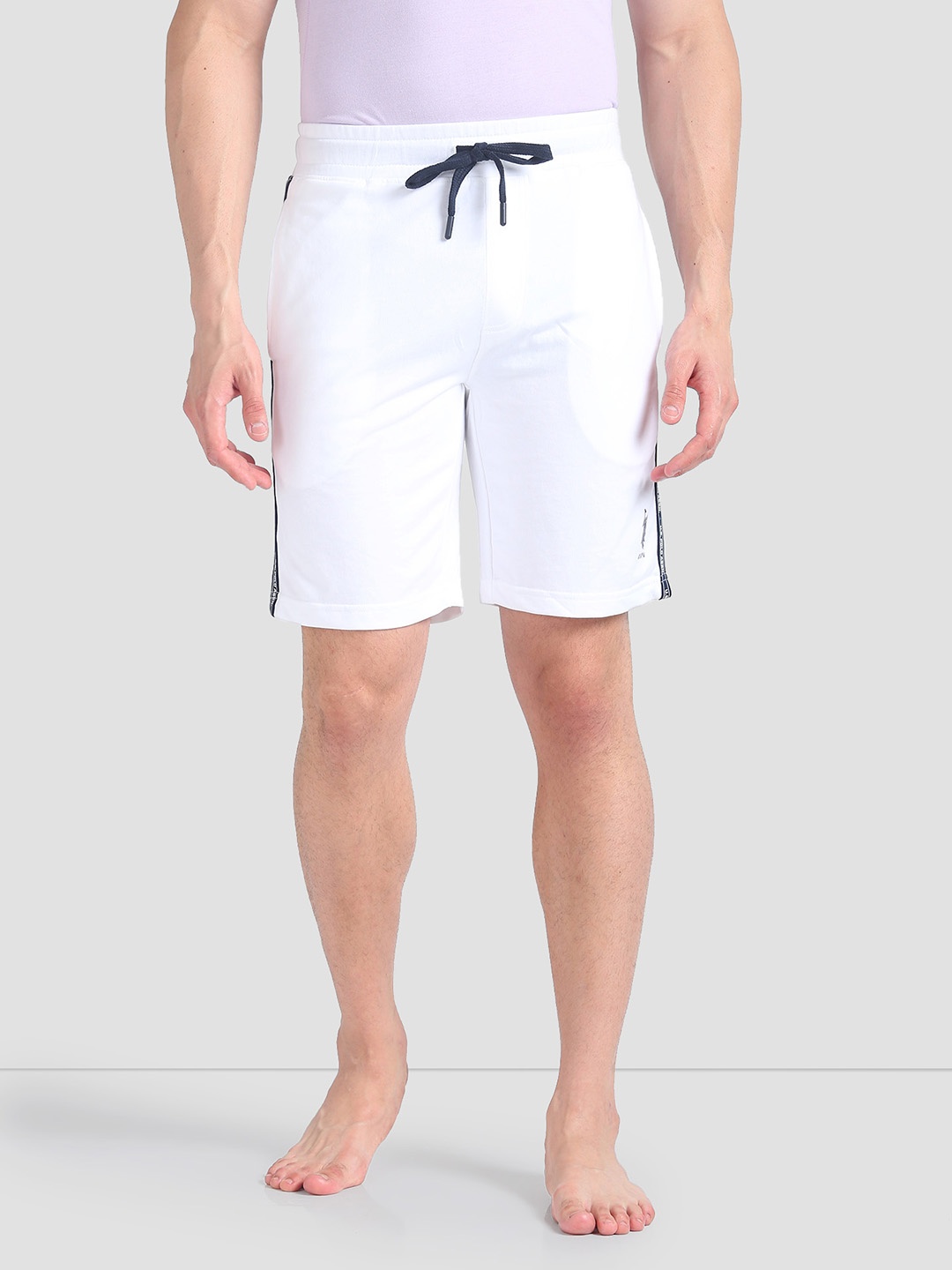 

U.S. Polo Assn. Men Mid-Rise Quick Moisture Absorbance Shorts, White