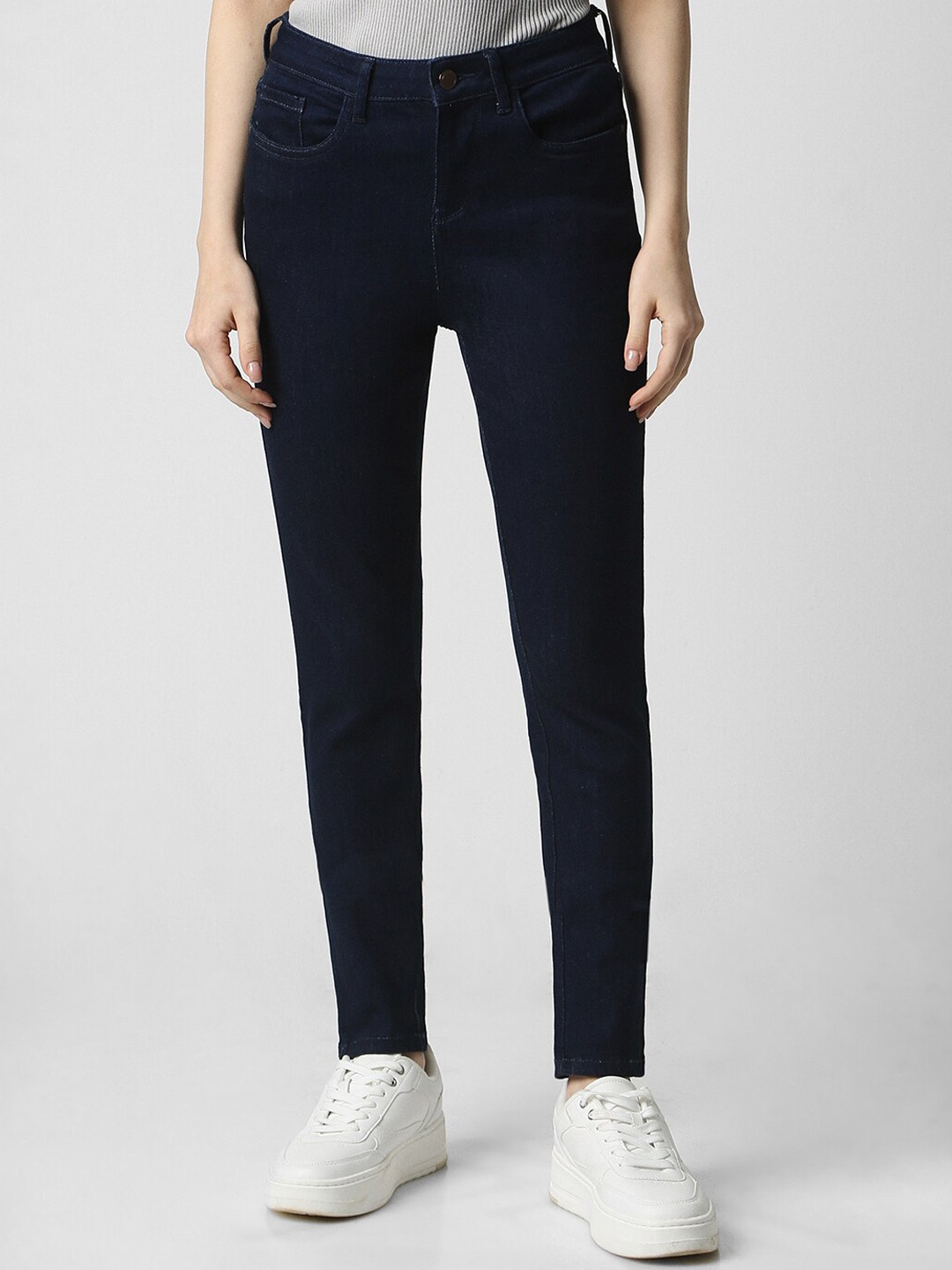 

Van Heusen Woman Women Clean Look Skinny Fit Jeans, Navy blue