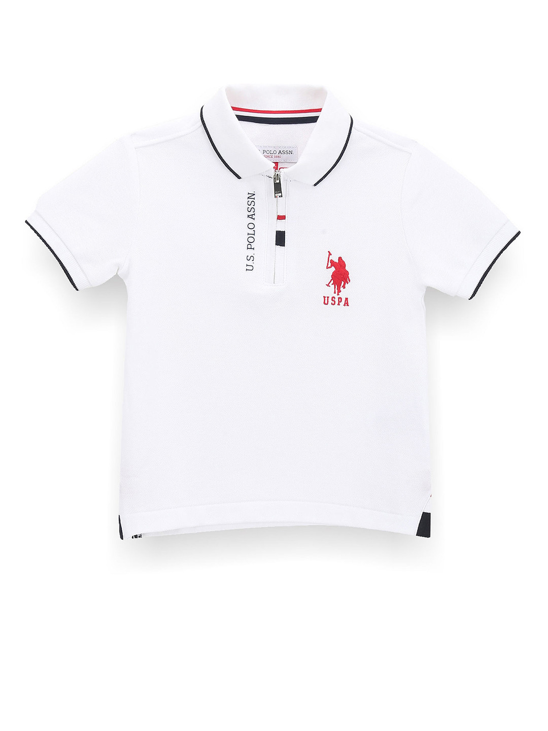 

U.S. Polo Assn. Kids Boys Polo Collar T-shirt, White