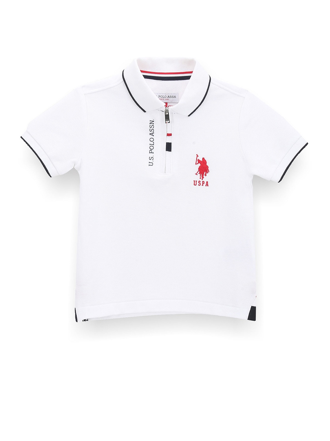 

U.S. Polo Assn. Kids Boys Polo Collar T-shirt, White
