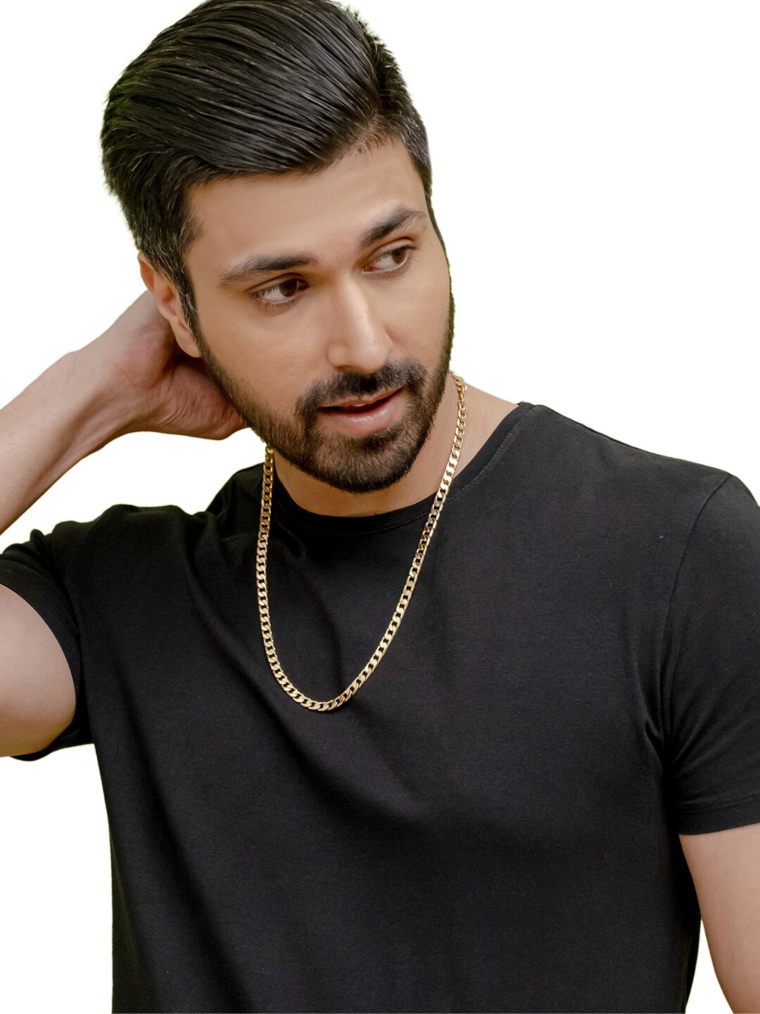 

bodha Men Brass Gold-Plated Link Chain