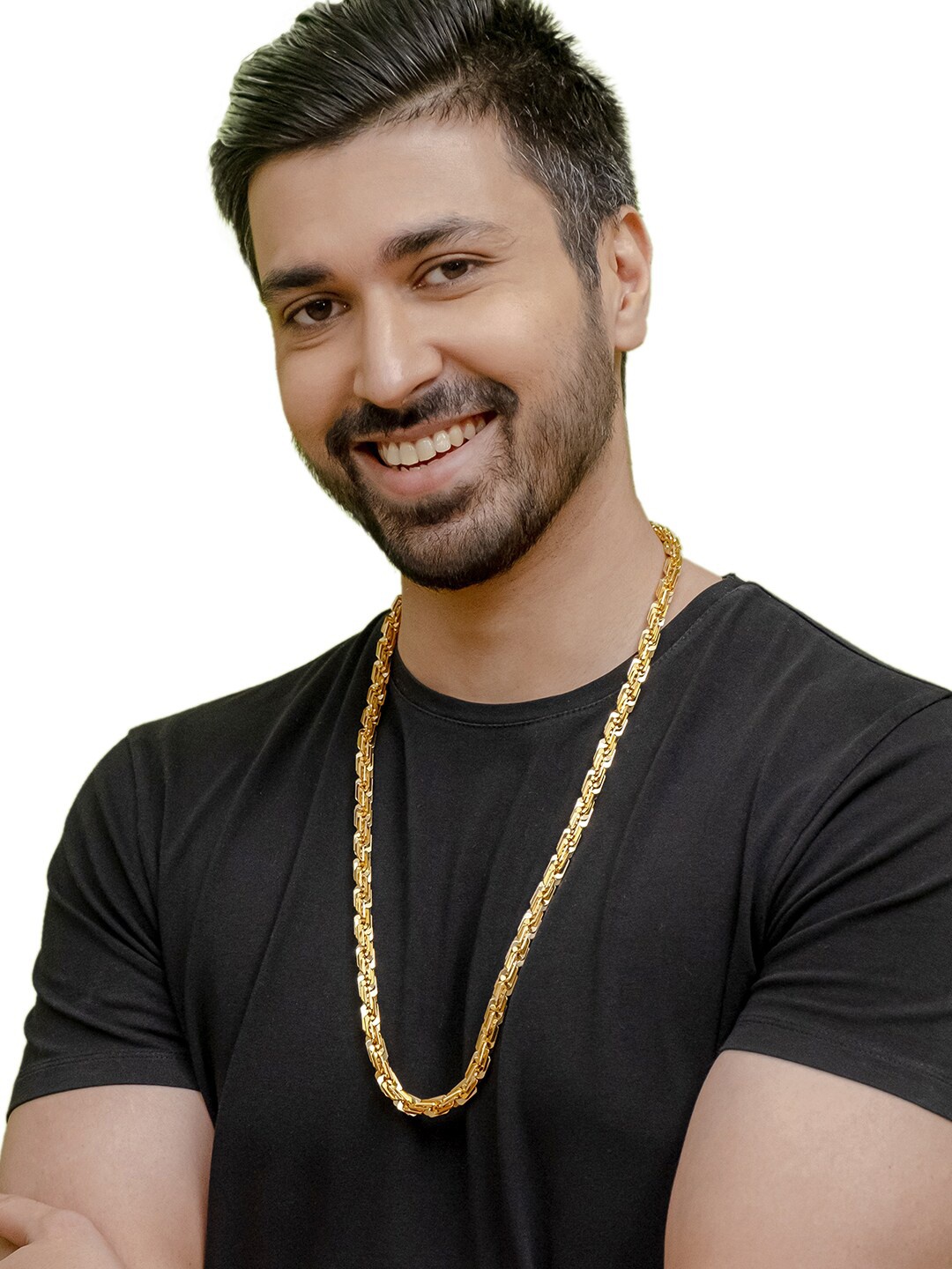 

bodha Men Gold-Plated Brass Minimal Chain