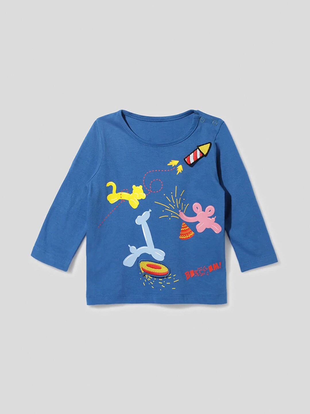 

Somersault Kids Graphic Printed Pure Cotton T-shirt, Navy blue