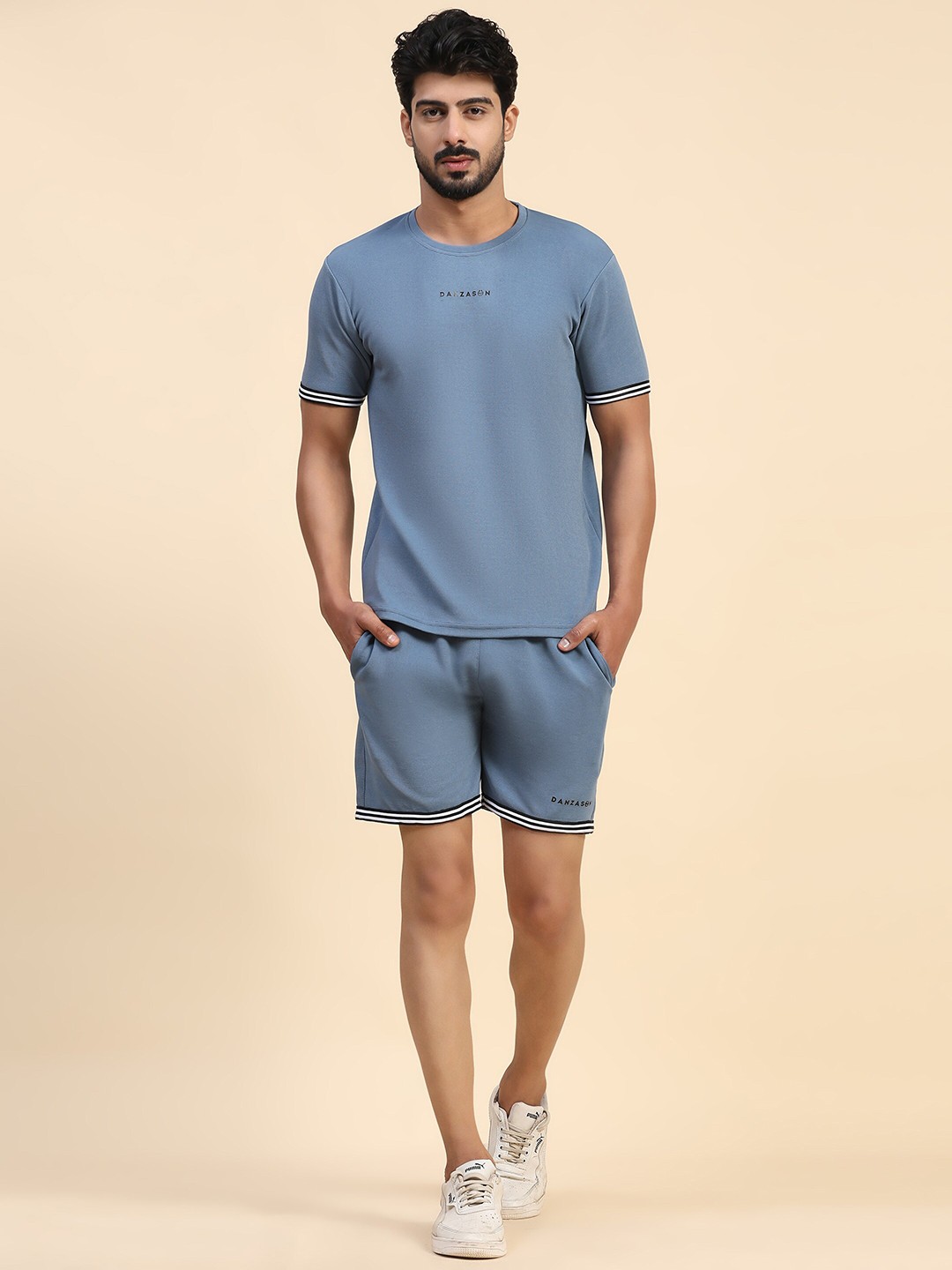 

DANZA-SON Sports T-Shirt With Shorts, Blue