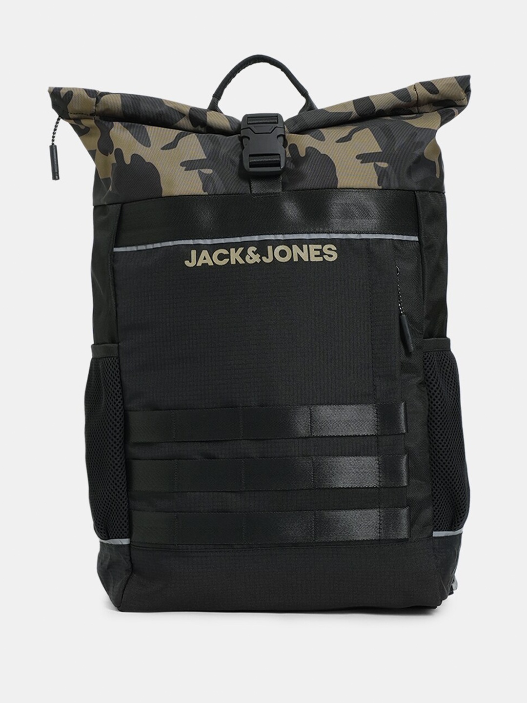 

Jack & Jones Men Camouflage Printed Backpack-Up to 14 inch, Brown