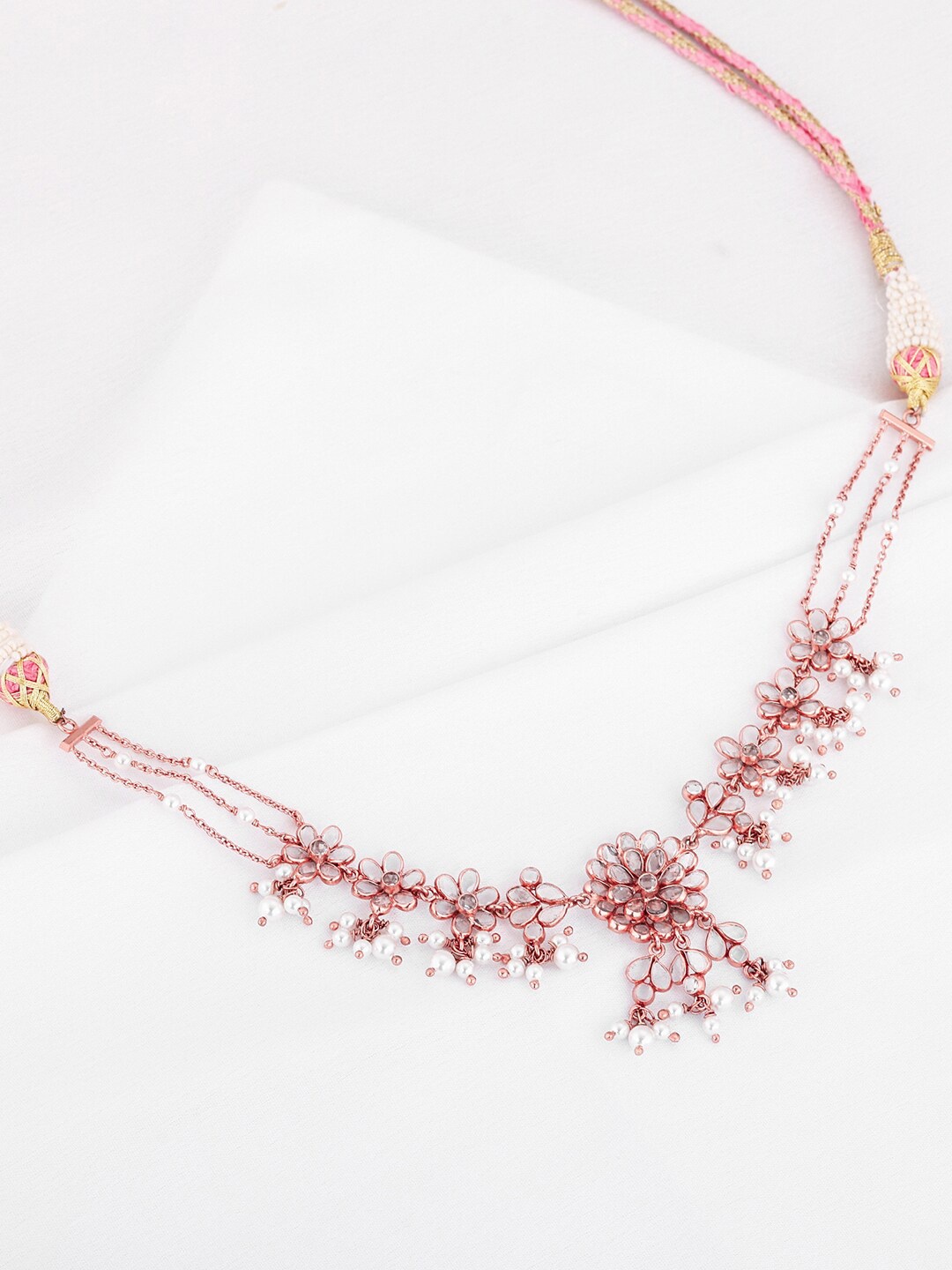 

GIVA Rose Gold-Plated 925 Sterling Silver Stone-Studded Necklace