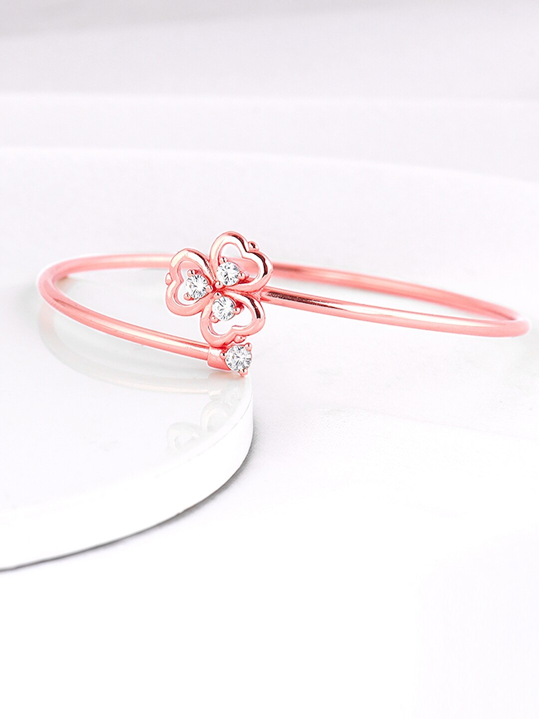 

GIVA 925 Sterling Silver Rose Gold-Plated Bangle-Style Bracelet