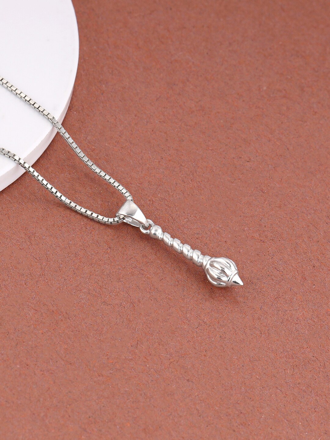 

GIVA Rhodium-Plated 925 Sterling Silver Contemporary Pendants With Chains