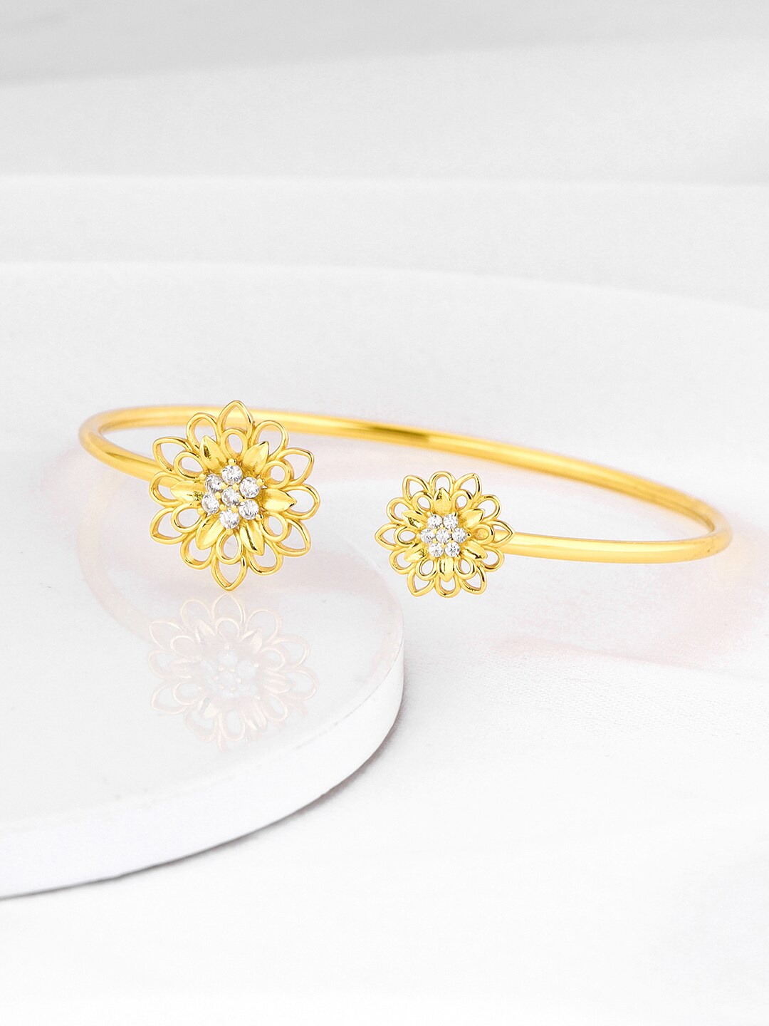 

GIVA 925 Sterling Silver Gold-Plated Bangle-Style Bracelet