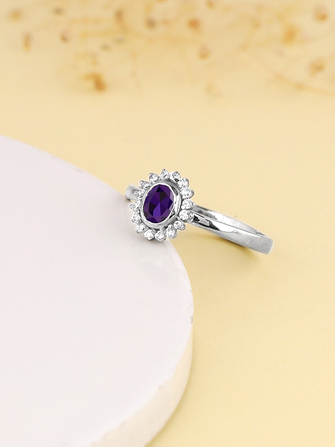 

GIVA 925 Sterling Silver Rhodium-Plated Adjustable Finger Ring