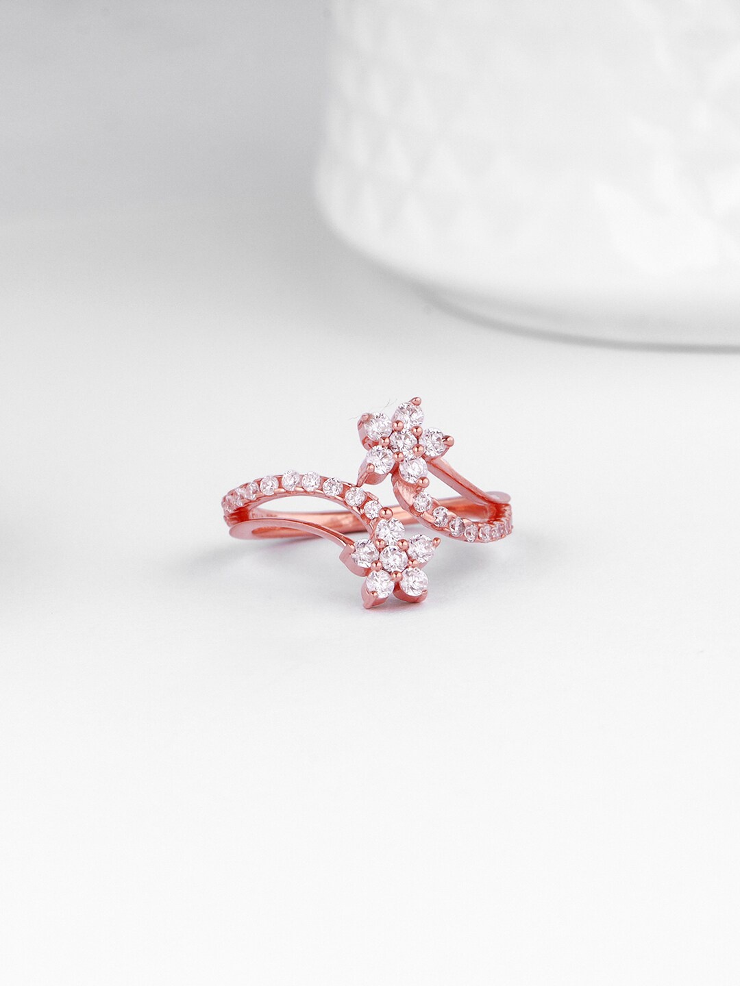 

GIVA Rose Gold-Plated 925 Sterling Silver Adjustable Finger Ring