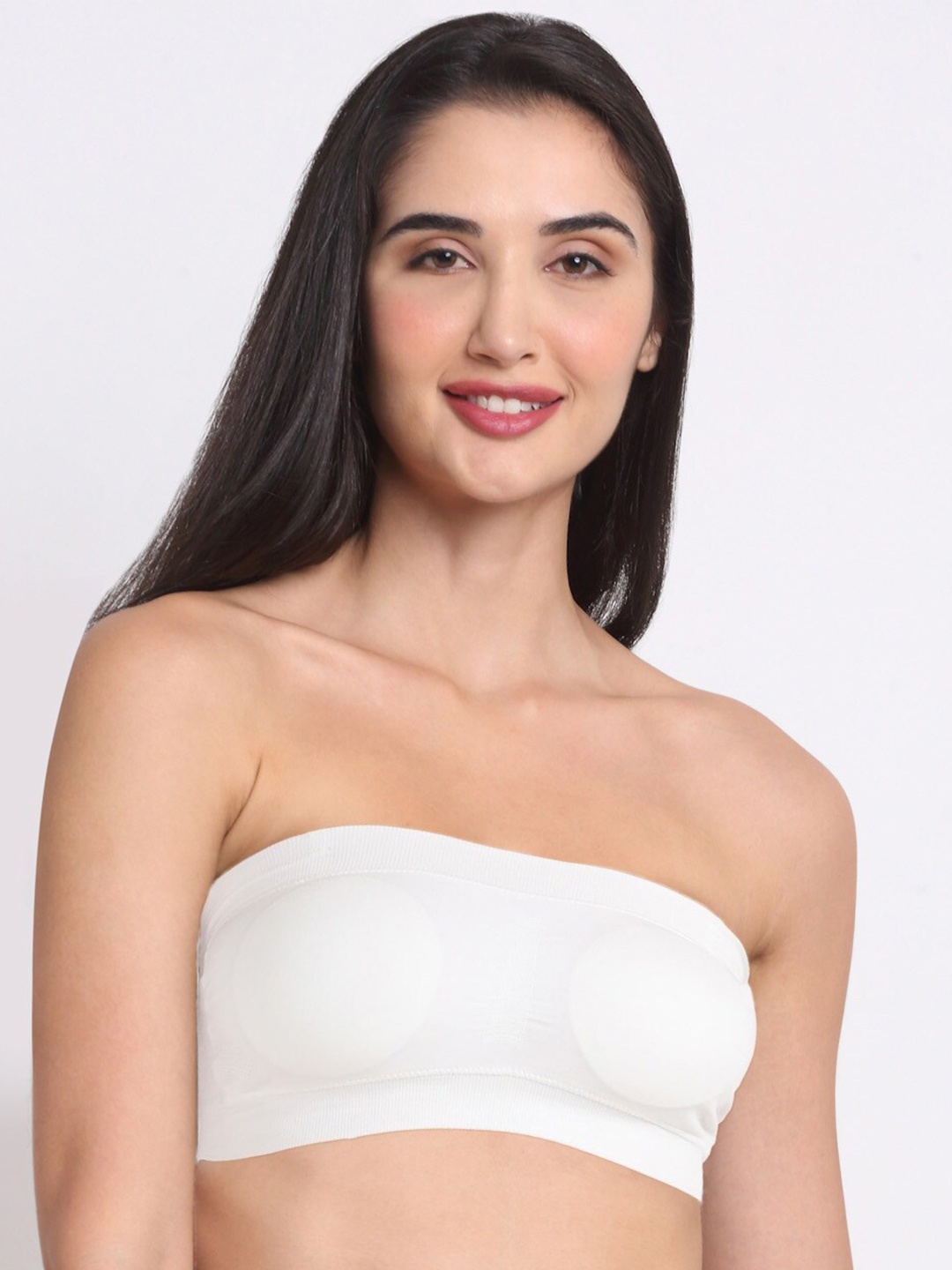 

Ennoble Full Coverage Bandeau Bra, White