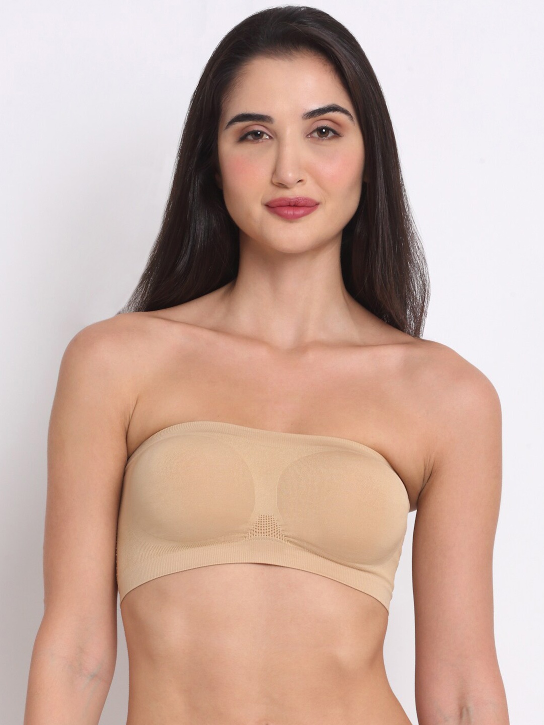 

Ennoble Full Coverage Bandeau Bra, Beige