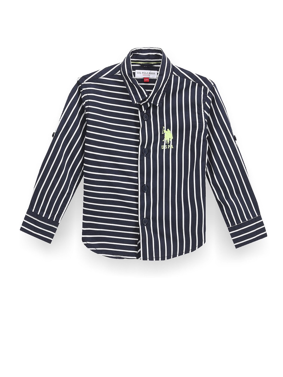 

U.S. Polo Assn. Kids Boys Classic Striped Casual Shirt, Blue