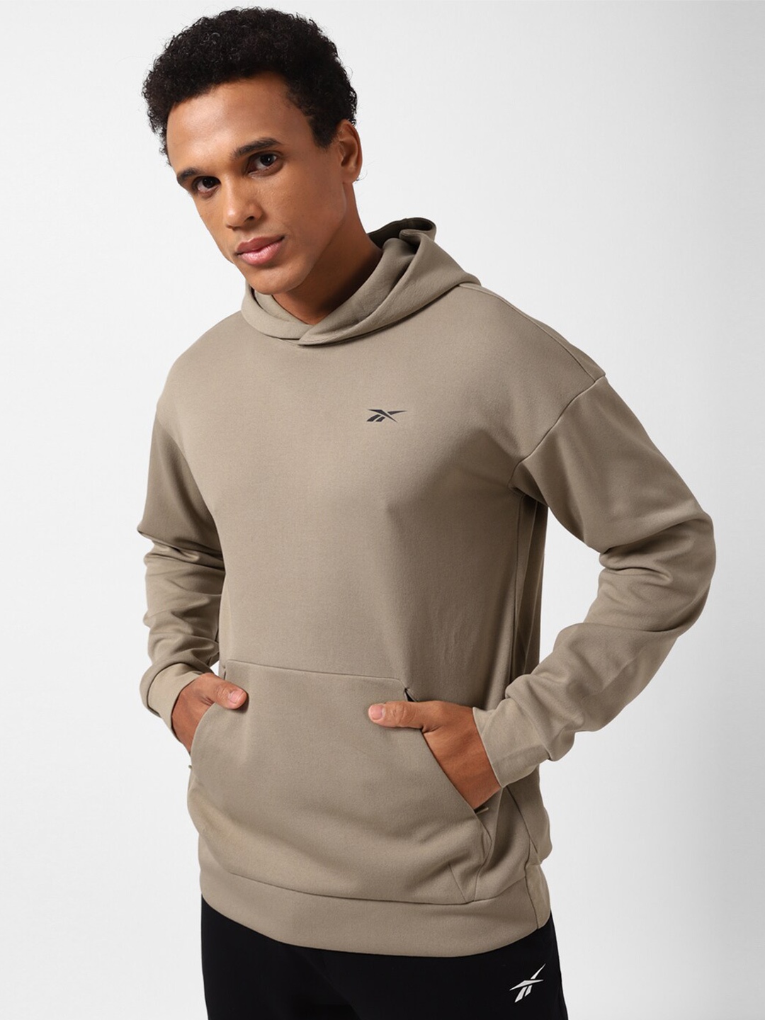 

Reebok Strength Hooded Pullover Sweatshirt, Khaki