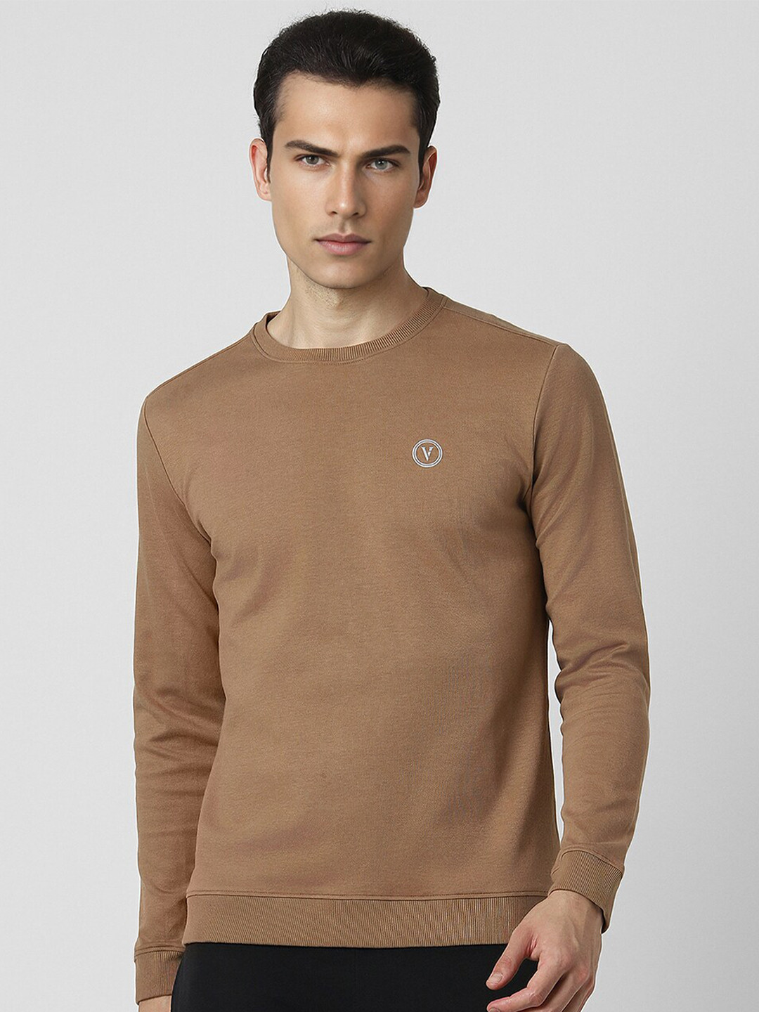 

Van Heusen Flex Round Neck Regular Sweatshirt, Brown