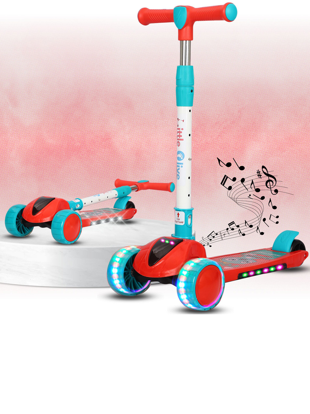 

Little Olive Kids Pluto Scooter, Red
