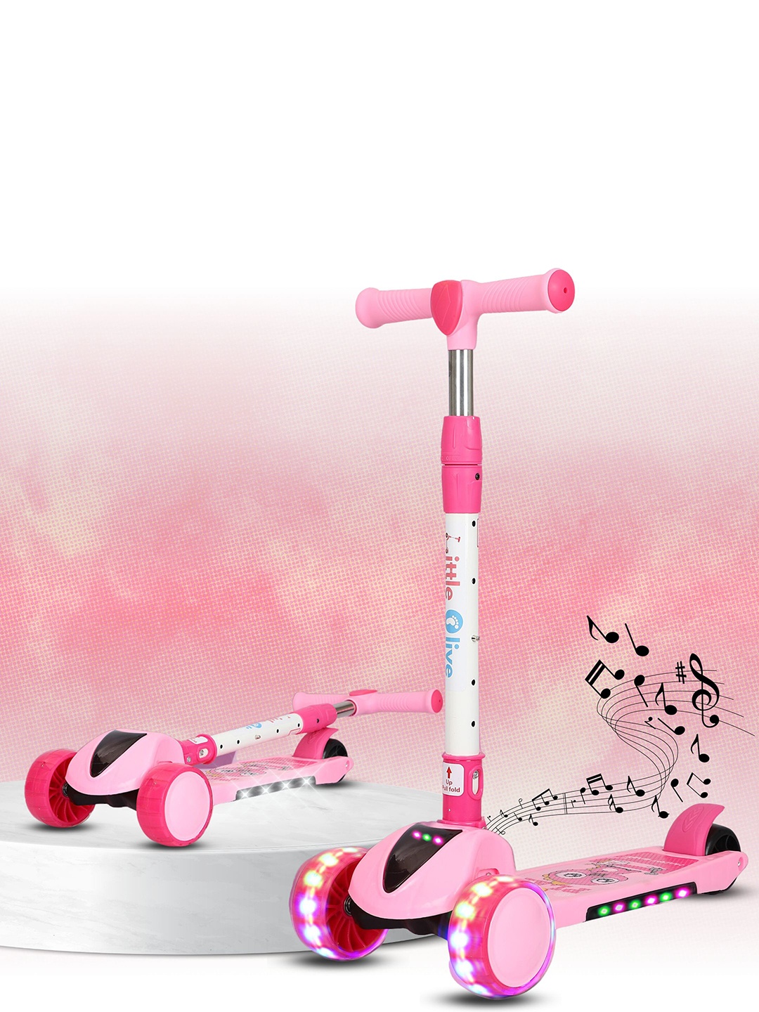 

Little Olive Kids Pluto Scooters, Pink