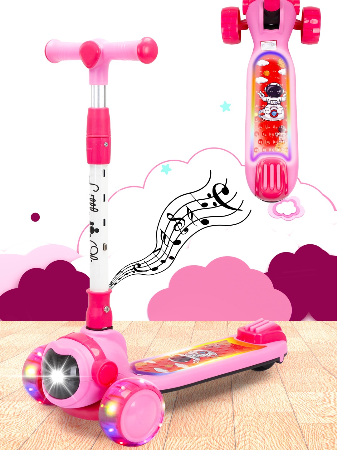 

Little Olive Pluto Grand Scooter, Pink