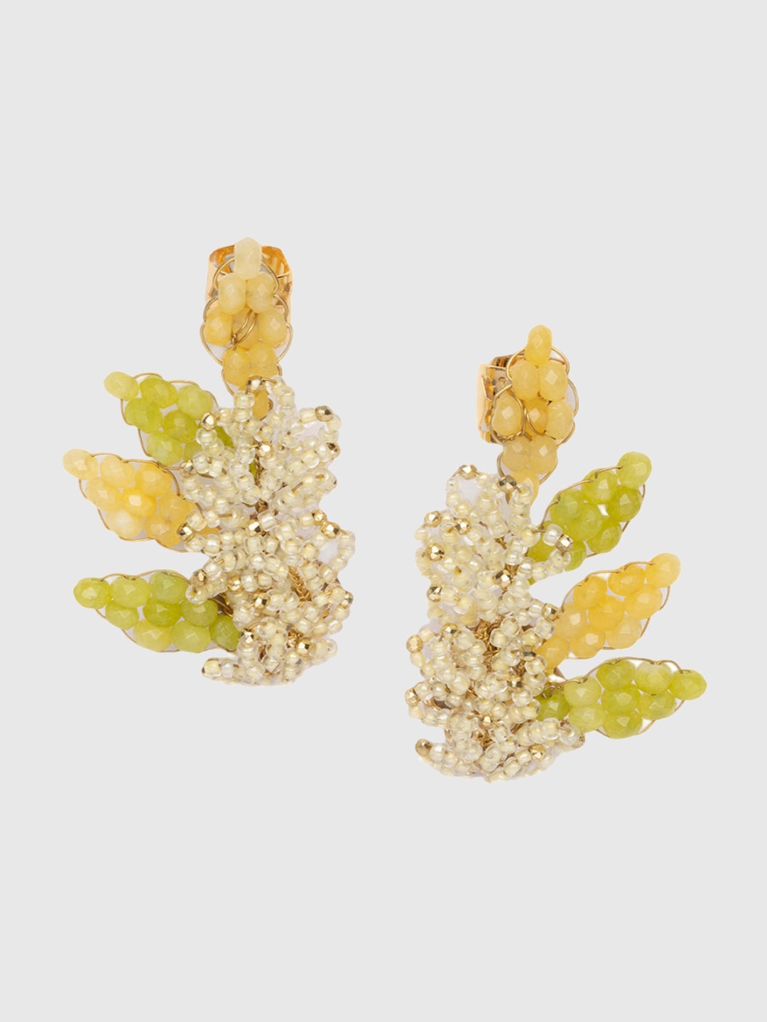 

D'oro Classic Studs Earrings, Yellow