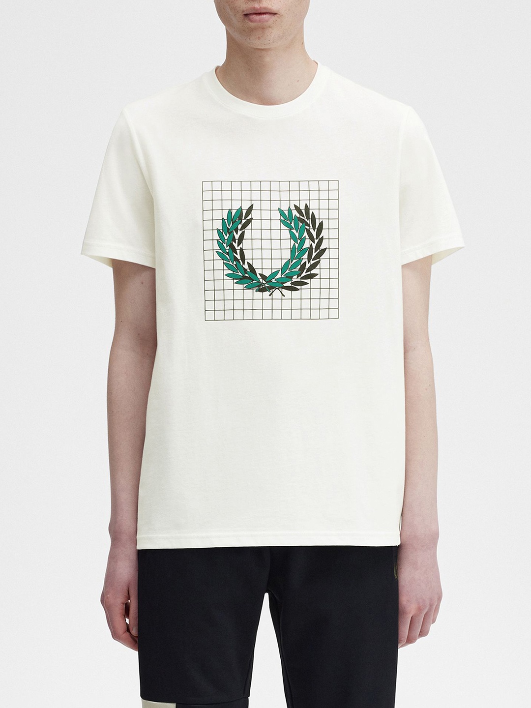 

Fred Perry Men Printed T-shirt, White
