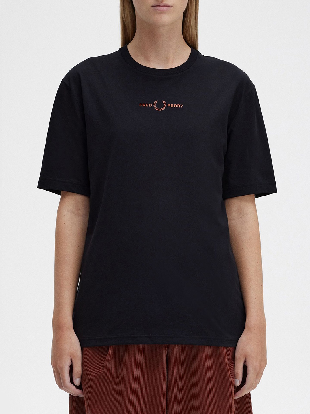 

Fred Perry Women Pockets T-shirt, Black
